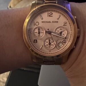 Michael Kors Rose Gold Chronograph Watch